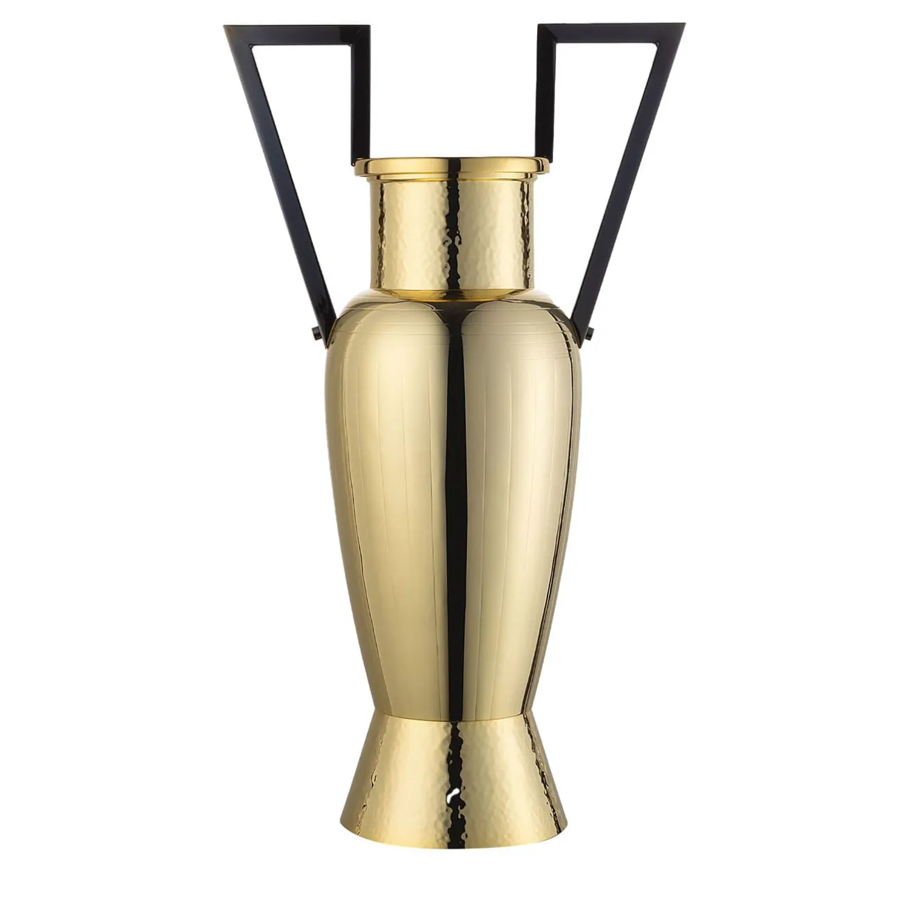 Zanetto Vaso ad anfora dorata e nera Rhodos