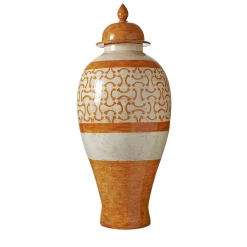 Ceramiche Ceccarelli Vaso ad arco arancione Clyde