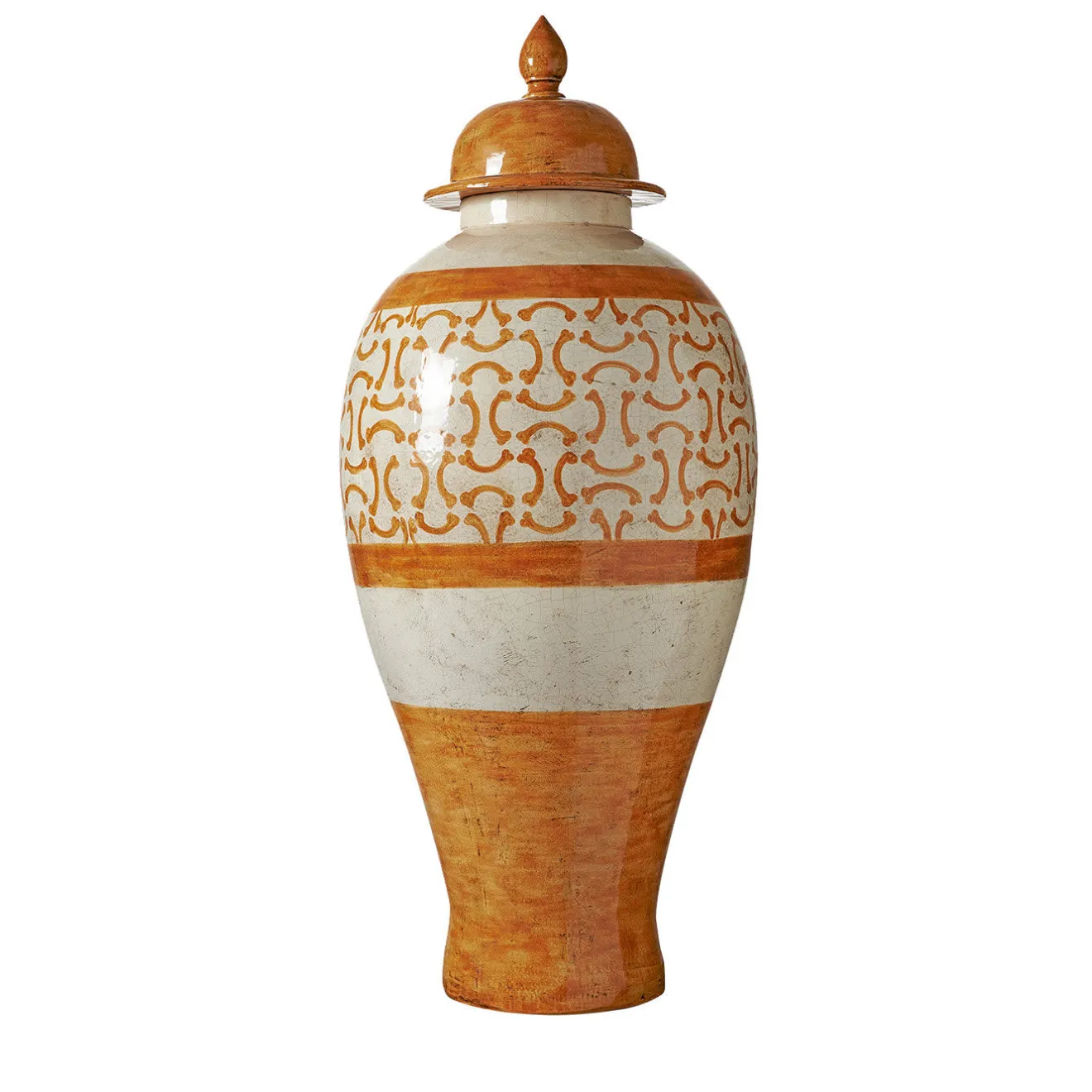 Ceramiche Ceccarelli Vaso ad arco arancione Clyde