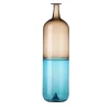 Venini Vaso alto Bolle di Tapio Wirkkala in Taupe/Aqua