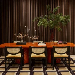 Fornace Mian Vaso alto Giano in ametista e oro