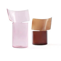 Paola C Vaso alto rosa Riflessi