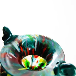 Madeforsoul Vaso Anfora in Vetro di Murano Ametista e Verde