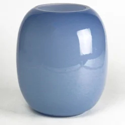 Officine di Murano 1295 Vaso azzurro alto e sporgente