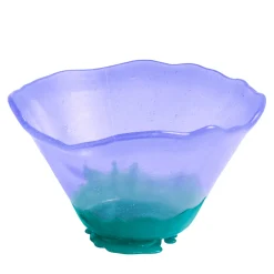 Meritalia Vaso Big Surprise 2 Piccolo in Resina Viola e Verde di Gaetano Pesce