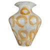 Onofrio Acone Vaso Ceramica Areté Ecos Arancione