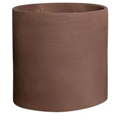 Pot à Porter Vaso cilindrico Milano in ceramica marrone