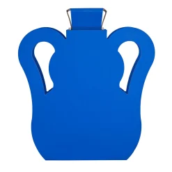 ADJ Style Vaso con coperchio e manici in pelle a onda edizione limitata OTTO blu Majorelle