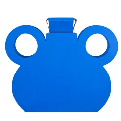 ADJ Style Vaso con manico rotondo in pelle Edition Limitée OTTO Majorelle Blue con coperchio