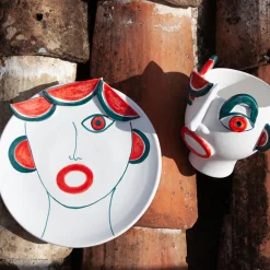 Patrizia Italiano Vaso con testa di venditore di angurie di Riccardo Street