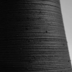 StudioNudo Vaso Cut Alto Nero Fumè in Ceramica