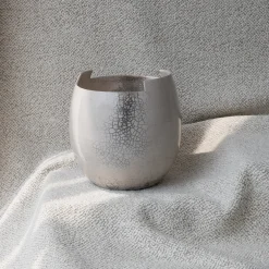 StudioNudo Vaso Cut Raku Piccolo Chiaro in Ceramica