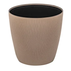 Pinetti Vaso da fiori in seta marrone