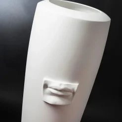 VGnewtrend Vaso decorativo bianco Obice David's Mouth