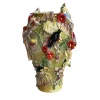 I Borbone Capodimonte Vaso decorativo in ceramica verde tropicale Corinto