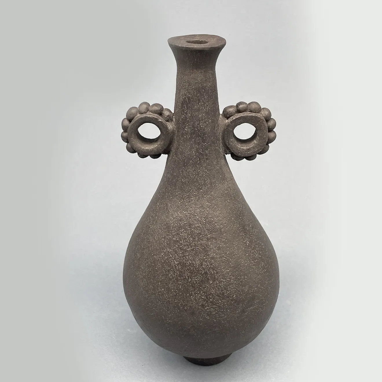 Pottery Roma Vaso decorativo in gres nero N.22