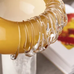 Aina Kari Vaso decorativo in vetro di Murano dorato Stravedamento