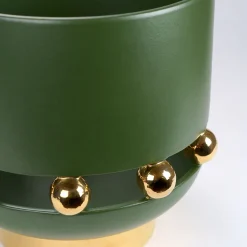 deBlona Vaso Decorativo Kósmos Grande in Ceramica Verde