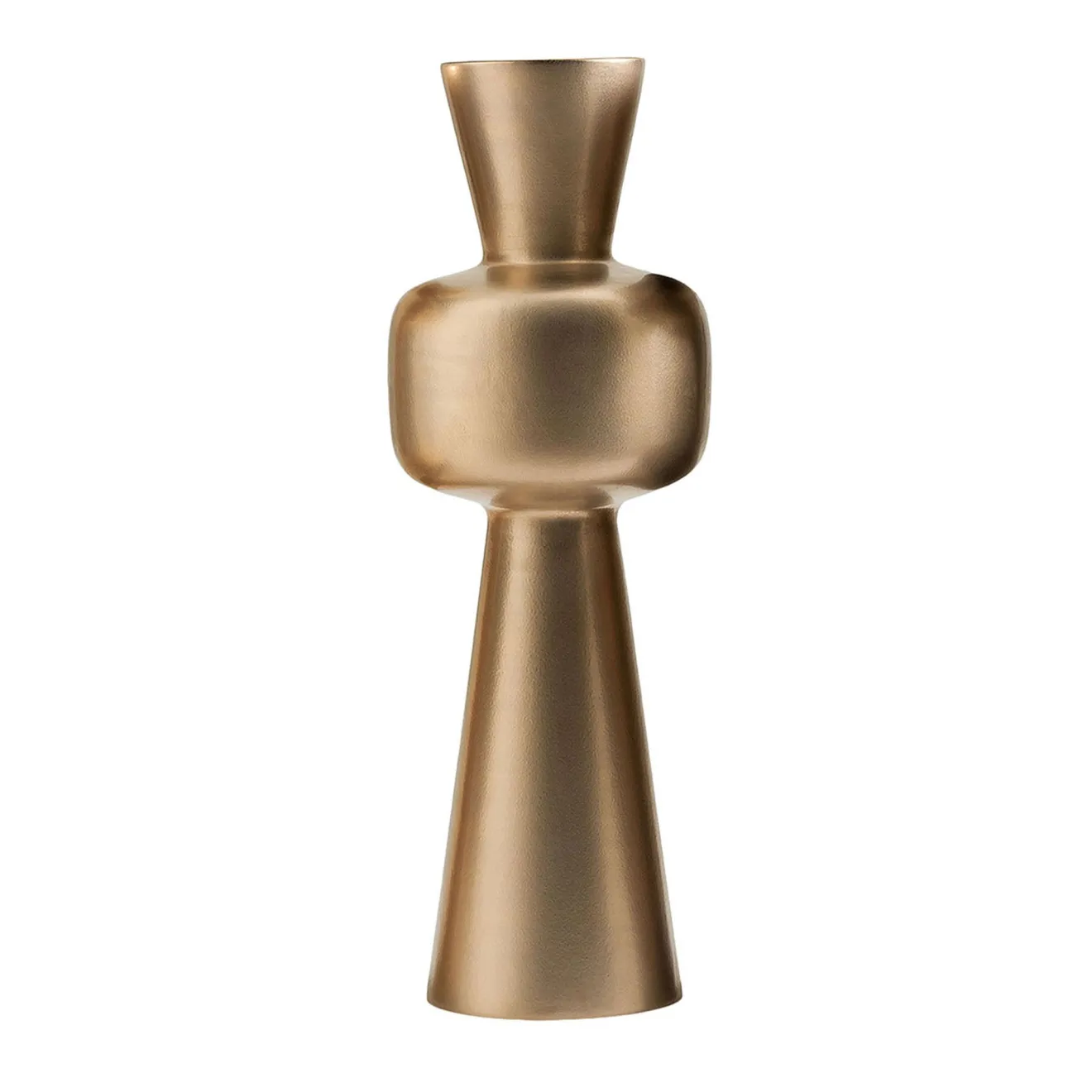 Bosa Vaso Decorativo Pauchy Paire in Ceramica Oro Opaco