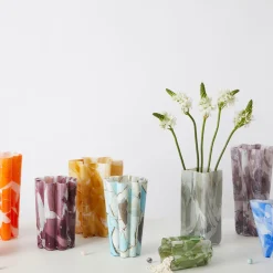 Stories Of Italy Vaso di vetro verde a secchiello