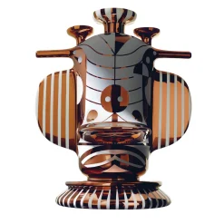 Bosa Vaso Duck Elephant in ceramica bianca satinata con dettagli in rame di Jaime Hayon