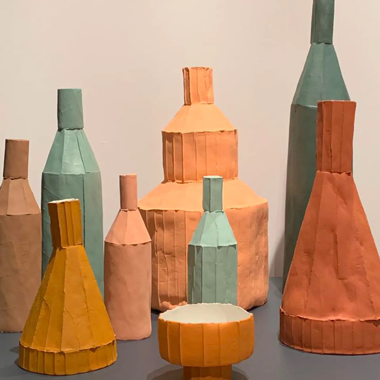 Paola Paronetto Vaso Etna Corteccia D15/Mattone