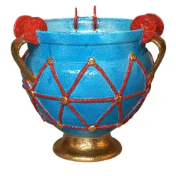 ND Dolfi Vaso etrusco azzurro