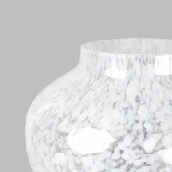 Stories Of Italy Vaso Grande in Vetro di Murano Bianco Opaline Olla