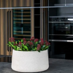 Pot à Porter Vaso in ceramica bianca Tropea