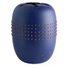 Nuove Forme Vaso in ceramica blu con puntini rossi di Arik Levy