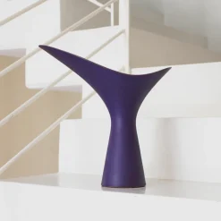 Rometti Vaso in Ceramica Viola Scuro Kàlla di Luca Binaglia