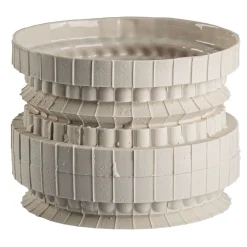 Claudio Campana Vaso in Porcellana Bianca Raccordo L