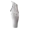 Aina Kari Vaso in vetro di Murano White Pearls