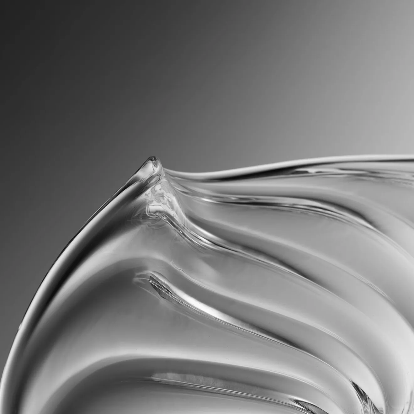 Casarialto Vaso Millerighe Grande in Vetro Trasparente