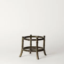 Piccoli Smalti Vaso Mini Bambù in Vetro Nero