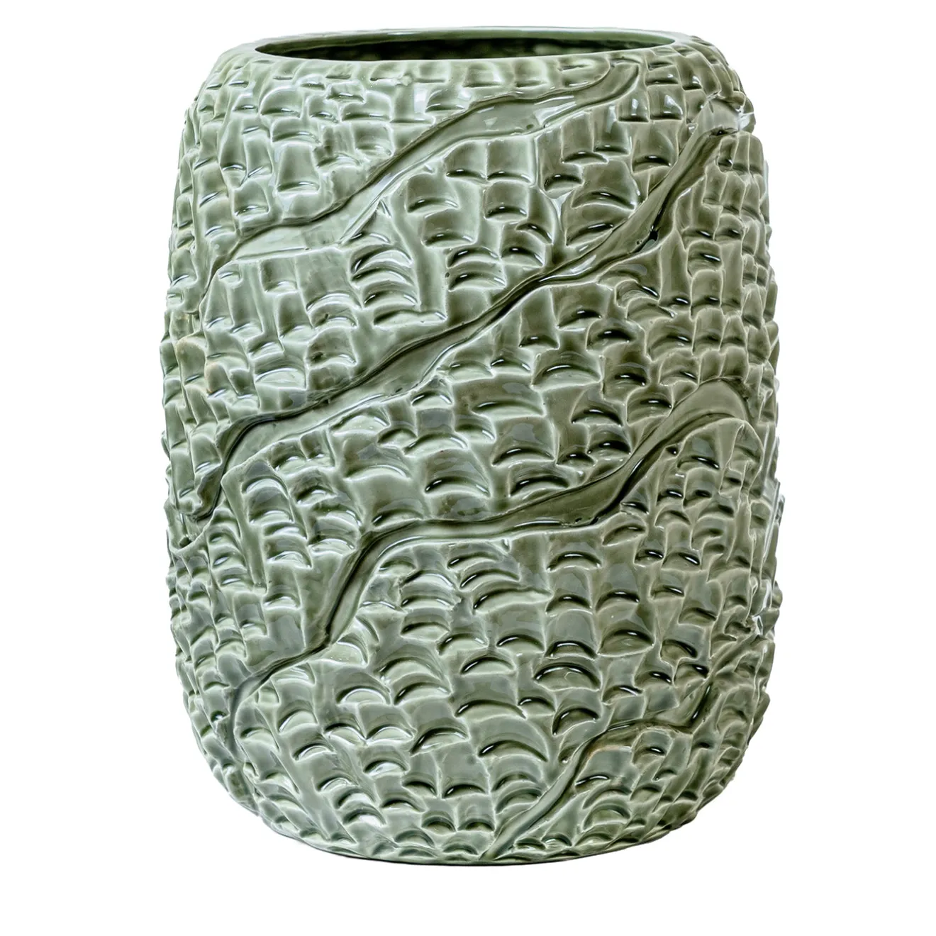Bosa Vaso Mino in ceramica verde canapa lucido