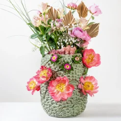 Bosa Vaso Mino in ceramica verde canapa lucido