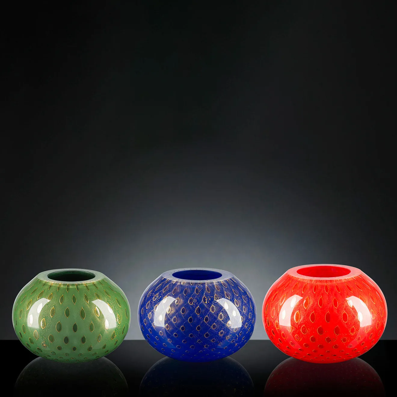 VGnewtrend Vaso Mocenigo Sfera oro e blu