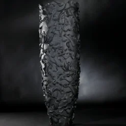 VGnewtrend Vaso nero grande Lotus Obice