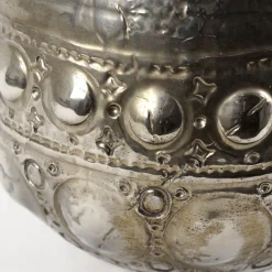 deBlona Vaso Niva in ceramica argento di Gabriele Mengoni