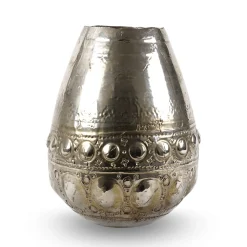 deBlona Vaso Niva in ceramica argento di Gabriele Mengoni