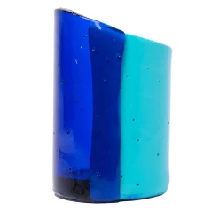 Corsi Design Factory Vaso piccolo Cut blu di Enzo Mari
