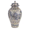 deBlona Vaso potiche Antique Blue Peacock