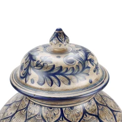 deBlona Vaso potiche Antique Blue Peacock