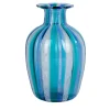 Officine di Murano 1295 Vaso Reticello blu