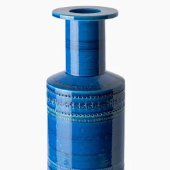 Bitossi Ceramiche Vaso Rocchetto Blu di Aldo Londi