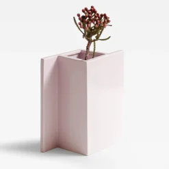 Sandro Lopez Milan Vaso Rook in ceramica rosa