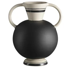 Rometti Vaso Situla in bianco e nero di Ugo La Pietra
