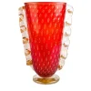 Officine di Murano 1295 Vaso Stmatcordon rosso e oro