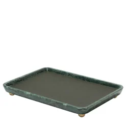 Giobagnara Vassoi rettangolari grandi in pelle e marmo Monza #2